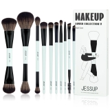 Jessup Makeup Brushes Set 10pcs, Double Sided Review makeup by mario