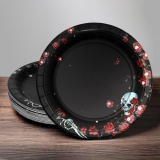 Cheerland Rose Skull Disposable Halloween Party Paper Review halloween tableware