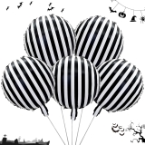 Black and White Striped Balloons 10pcs Skeletons Skull Review halloween balloons