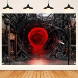 HANYING Horrors Entrancel Birthday Backdrop Underground Review halloween banners