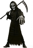 Grim Reaper Costume Kids Scary Skull Skeleton Mask Review halloween scary costumes
