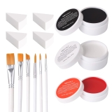 MEICOLY Clown Makeup Kit,White Black Red Face Body Review halloween scary costumes