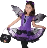 Girls Bat Costume Halloween Vampire Cosplay Costume Set Review halloween costumes for kids