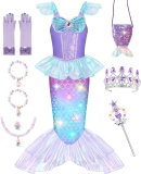 Meland Mermaid Costume for Girls – Light Up Halloween Review halloween costumes for kids