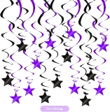 BEISHIDA Black Purple Star Halloween Hanging Swirl Review halloween party supplies