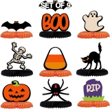 LINGTEER Happy Halloween Table Honeycomb Centerpieces – Review halloween party decorations