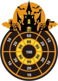 Halloween Dart Board Game 26″ with 12 Sticky Balls – Review halloween party games