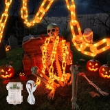 Halloween string lights,Hopolon 13.7Ft 175LED Halloween Review best halloween lights