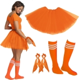 Women Adult Teens Tutu Skirts 5 Layers with Socks Youth Review halloween costumes for women