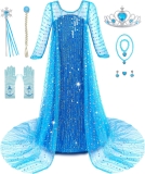 Aoiviss Princess Dresses for Girls Luxury Sequin Review halloween cosplay outfits