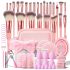 10 PCS Travel Makeup Brush Set With Bag, Makeup Brushes Review makeup brush set