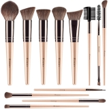 BEAKEY 12pcs Vegan Makeup Brush Set Soft high-density Review vegan makeup