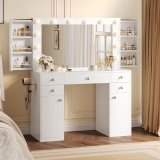 iPormis Vanity Desk, 43” Makeup Vanity with Mirror and Review makeup vanity