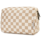 Narwey Checkered Makeup Bag Travel Cosmetic Bag Review makeup and makeup bags