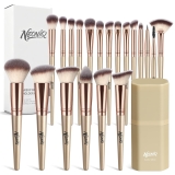 20 PCS Travel Makeup Brush Set, Makeup brushes, Review makeup brush set