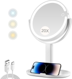 MIYADIVA Makeup Mirror with Lights,20X Magnifying Review makeup mirror
