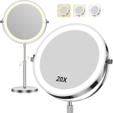 Makeup Mirror with Lights, 1x/20x 360° Rotation Vanity Review makeup mirror