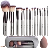 Travel Makeup Brush Set BS-MALL 14 Pcs with 1 Pcs Review makeup brush set