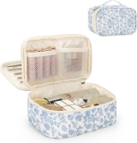 Relavel Travel Makeup Bag, Small Floral Cosmetic Bag Review makeup bag