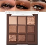 CAKAILA Neutral Nude Brown Smokey Eye Shadow Review natural makeup