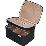 NISHEL Large Double Layer Travel Makeup Bag Women, Review makeup bag