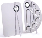 Stainless Steel Metal Makeup Palette with Spatula Review makeup artist