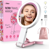 LitBear Travel Makeup Mirror with Lights, Rechargeable Review makeup mirror