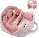 LOVEVOOK Travel Makeup Bag for Women, 2Pcs Puffer Review makeup and makeup bags