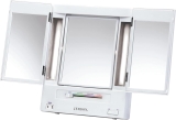 JERDON Tri-Fold Two-Sided Makeup Mirror with Lights – Review makeup mirror