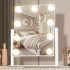 Otterease Vanity Desk with LED Lighted Mirror&Power Review makeup vanity with lights