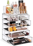Sorbus Acrylic Makeup Organizer Set, 7-Drawer Vanity & Review makeup organizer