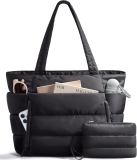 Bagstellar Puffer Tote Bag for Women, Lightweight Puffy Review the tote bag