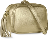 Italian Genuine Metallic Leather Crossbody Bag for Review glamaholic bag