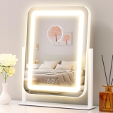 Vanity Mirror with Lights,13.1″×16.7″LED Makeup Review makeup mirror