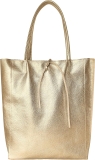 Italian Metallic Calf Leather Tote Bag for Women with Review hermes bags