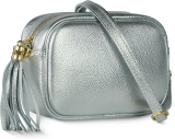 Italian Genuine Metallic Leather Crossbody Bag for Review glamaholic bag