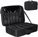 Relavel Travel Makeup Train Case Makeup Cosmetic Case Review makeup bags