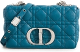 Dior Women’s Pre-Loved Blue Calfskin Caro Small Bag Review dior bags handbags