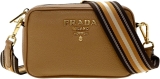 Prada Milano Leather Crossbody Bag, Small, Caramel, 7W Review prada bags