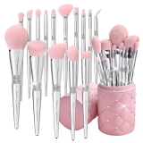 Bueart Design Elegant pink Ultra soft labeled Makeup Review makeup brushes