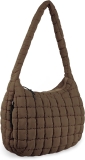 Quilted Puffer Tote Bag Purse Puffy Crossbody Shoulder Review and sling bags