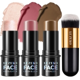 Lezero 3Pcs Contour Stick Makeup Kit, Shades with Review contour makeup