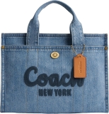 Coach Cargo Tote Bag with Bow Print Review coach denim bag