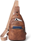 LATMAP Sling Bag For Women Faux Leather Small Casual Review brixley bags