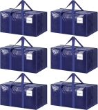 6 Pack Extra Heavy Duty Large Moving Bags with Strong Review bags