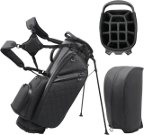 Golf Stand Bag with 14 Way Full Length Dividers, PU Review golf bags