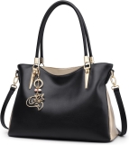 FOXLOVER Large Capacity Genuine Leather Tote Bag for Review loewe bag