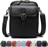 Leather Crossbody Bag for Women,Anti-Theft Messenger Review shoulder bag