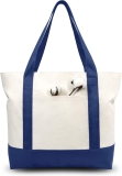TOPDesign 1-Pack Canvas Tote Bag with an External Review bag canvas tote