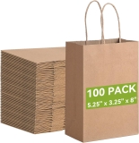 Brothersbox Small Brown Paper Bags with Handles 100PCS, Review brown bag
